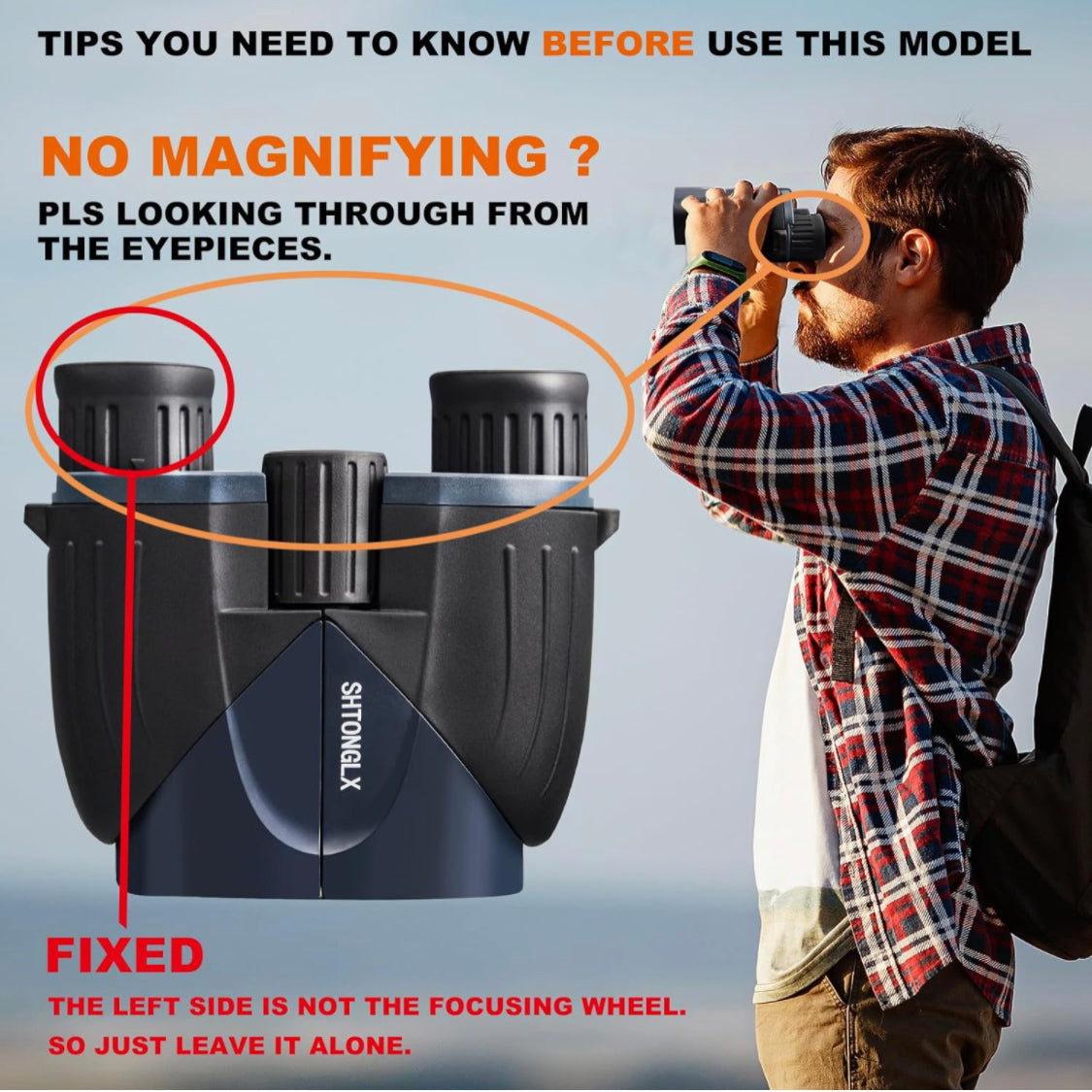 OUTDOORS - 15 x 25 Lightweight Binoculars