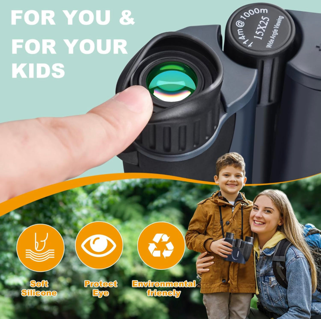 OUTDOORS - 15 x 25 Lightweight Binoculars