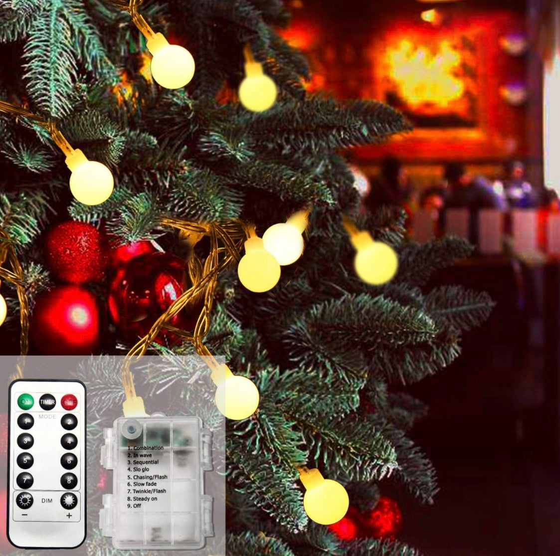 LIGHTING - 49FT Battery Operated String Lights