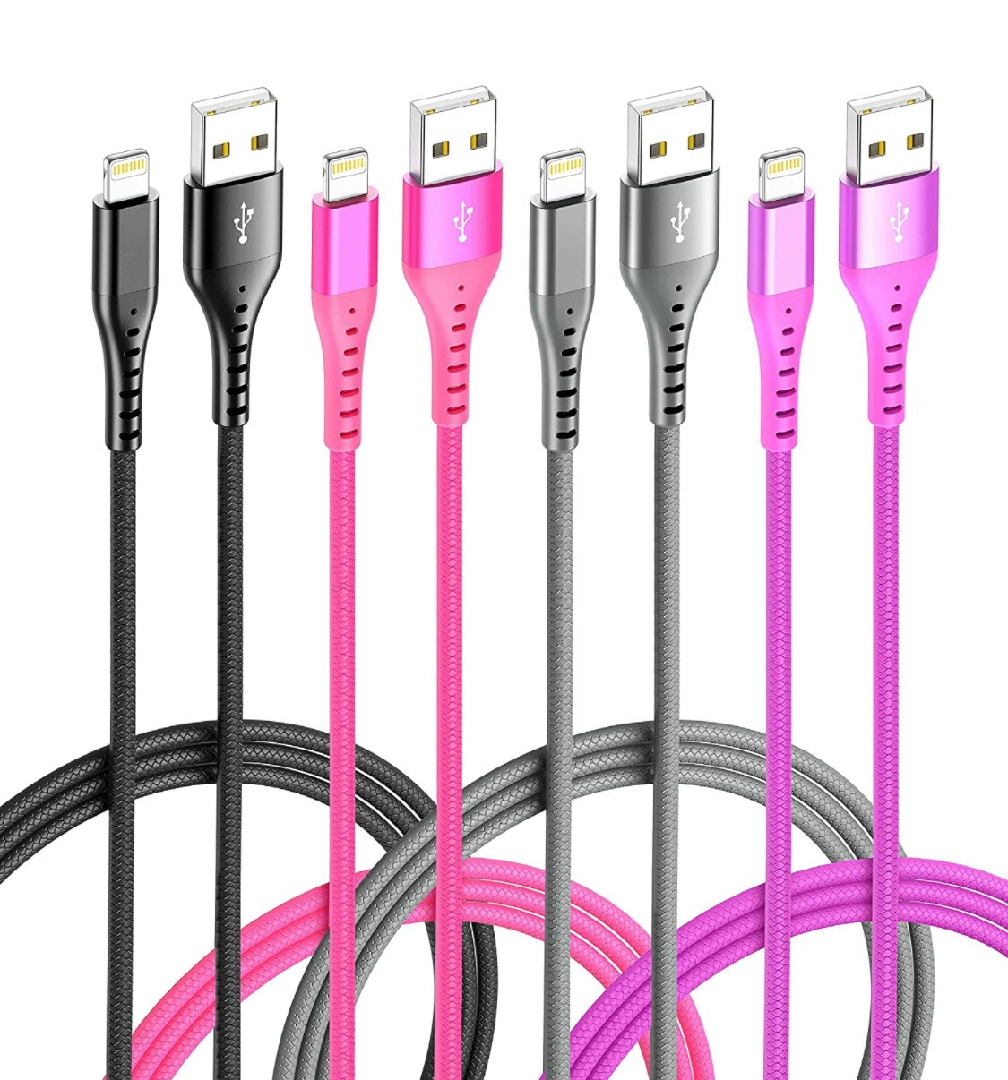 ELECTRONICS - iPhone Charger Cables - Set of 4