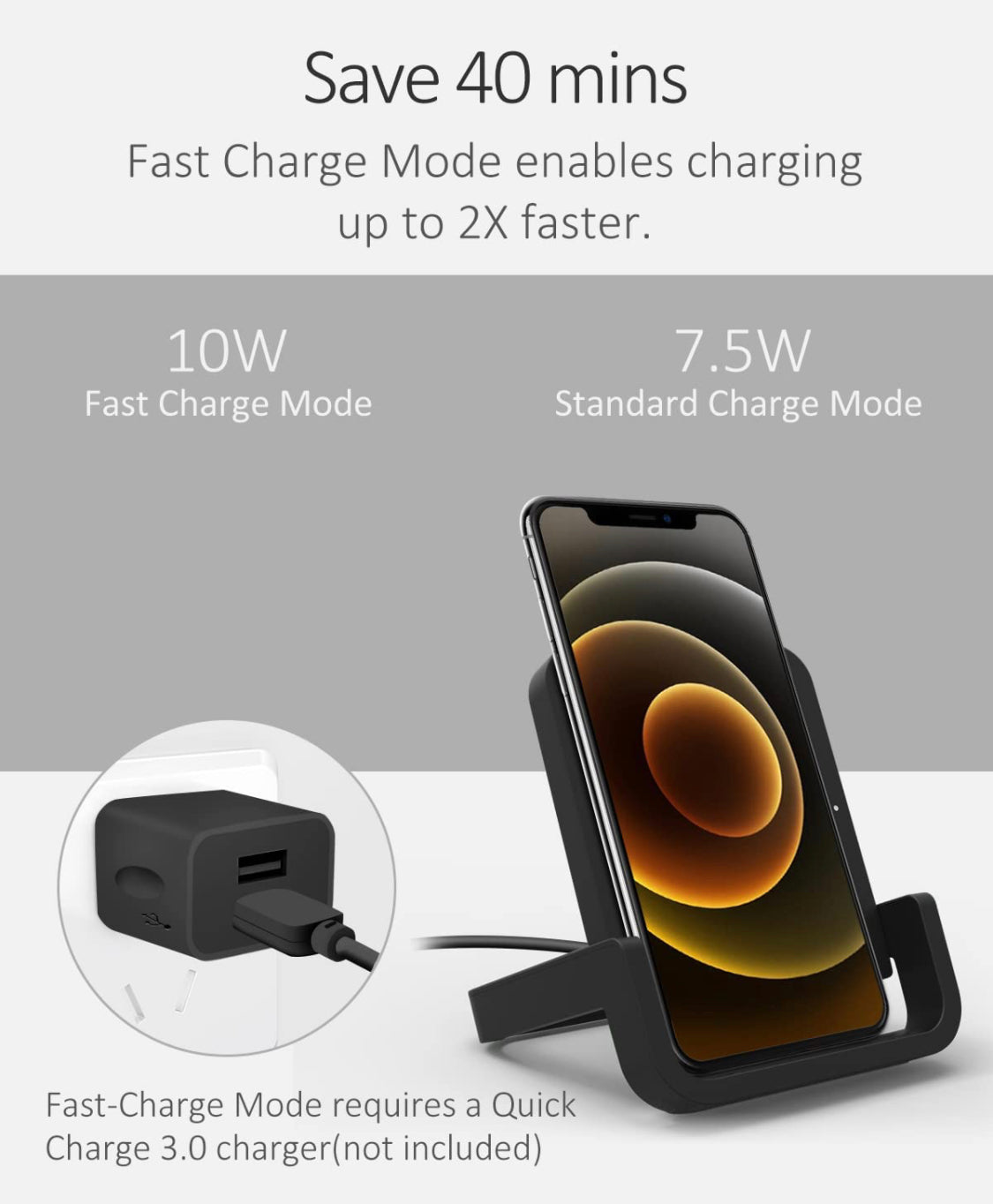 ELECTRONICS - Fast Wireless Cell Phone Charger