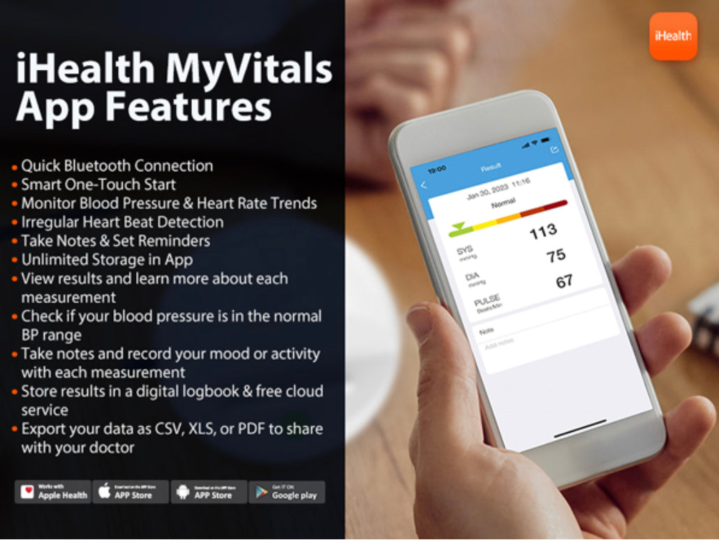 HEALTH - Bluetooth Wireless Blood Pressure Monitor