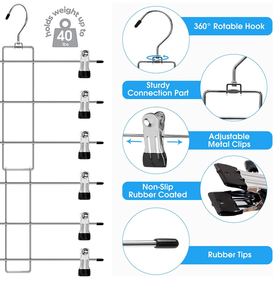 HOME - Foldable Pant/Skirt Hangers