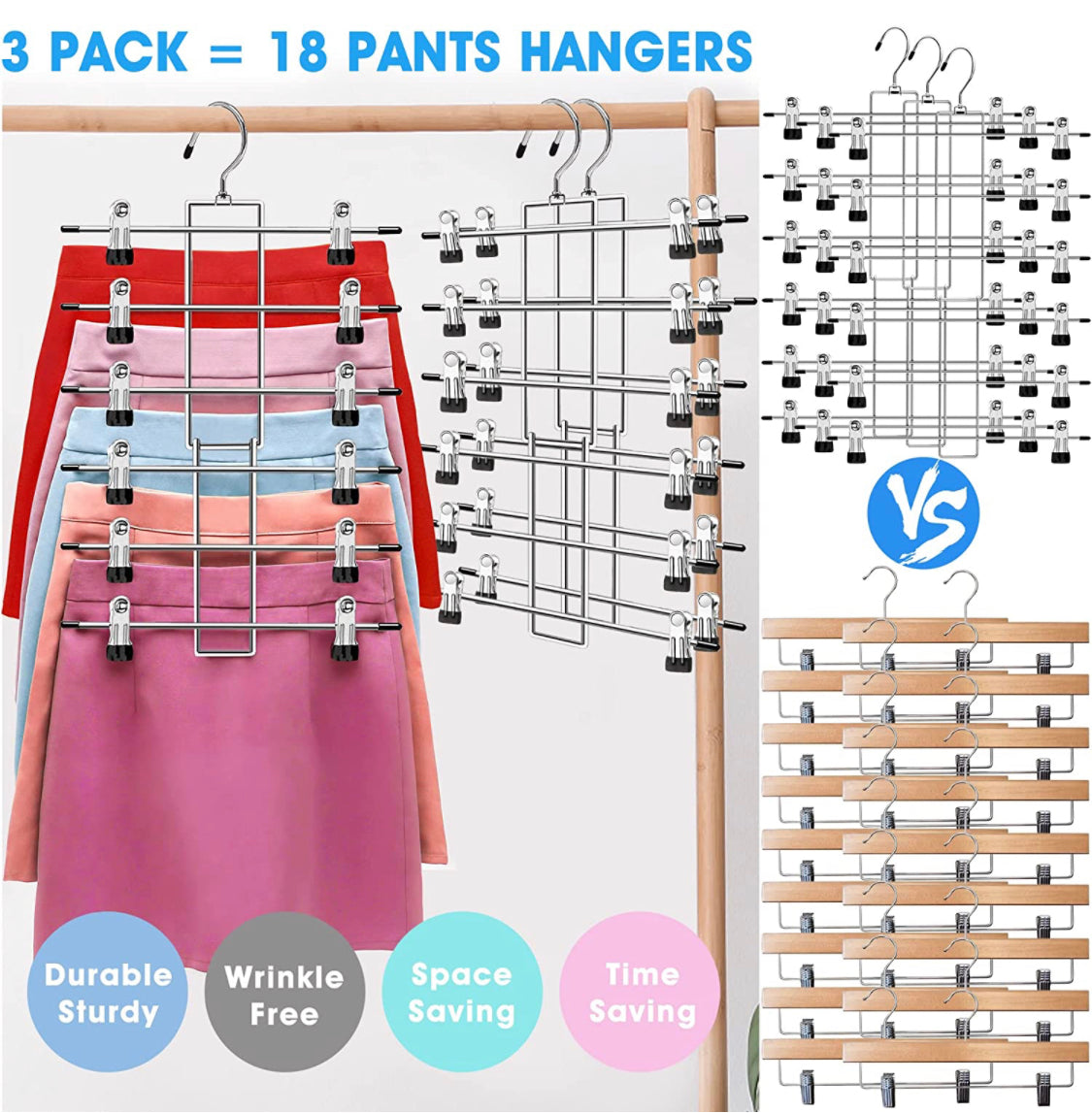 HOME - Foldable Pant/Skirt Hangers