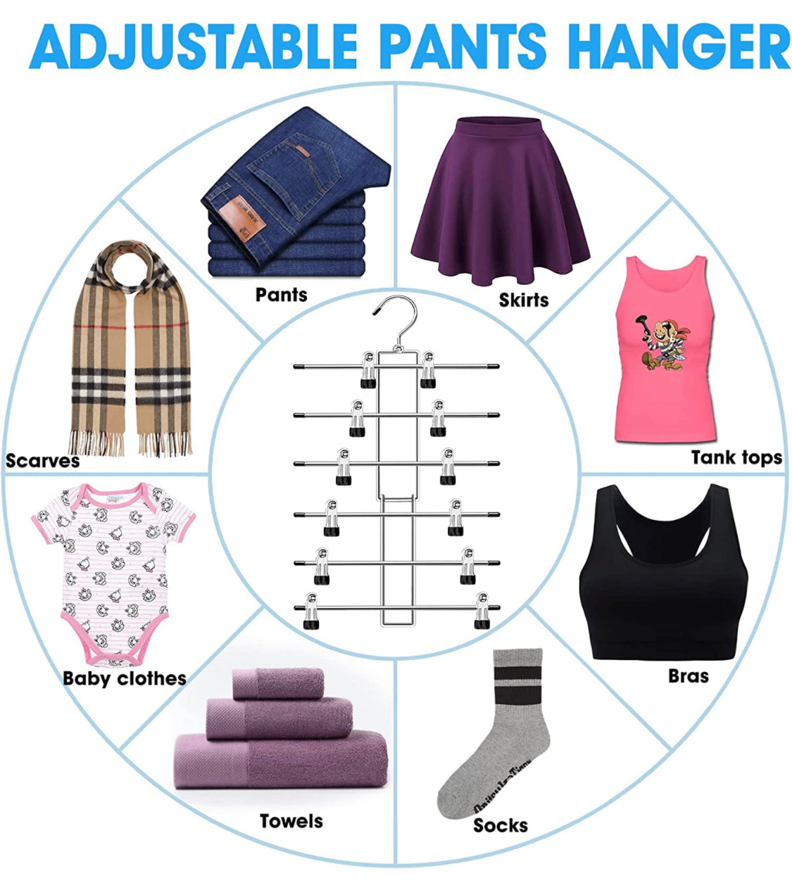 HOME - Foldable Pant/Skirt Hangers