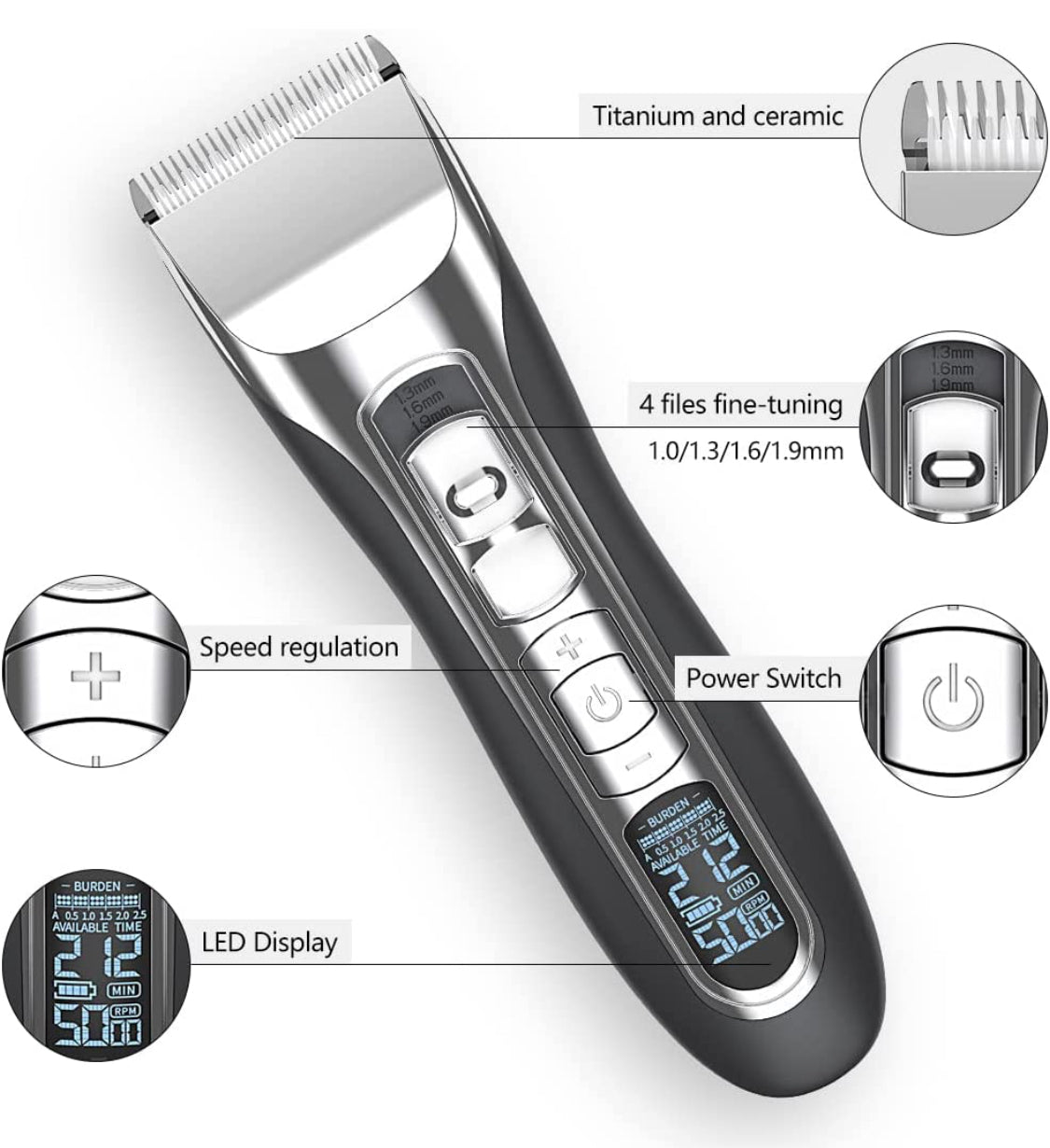 PETS - Electric Pet Hair Clippers