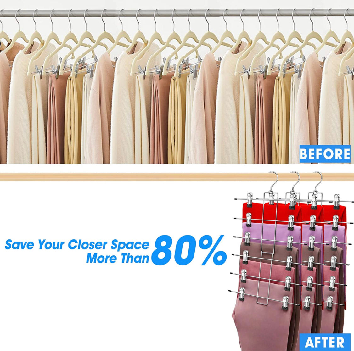 HOME - Foldable Pant/Skirt Hangers
