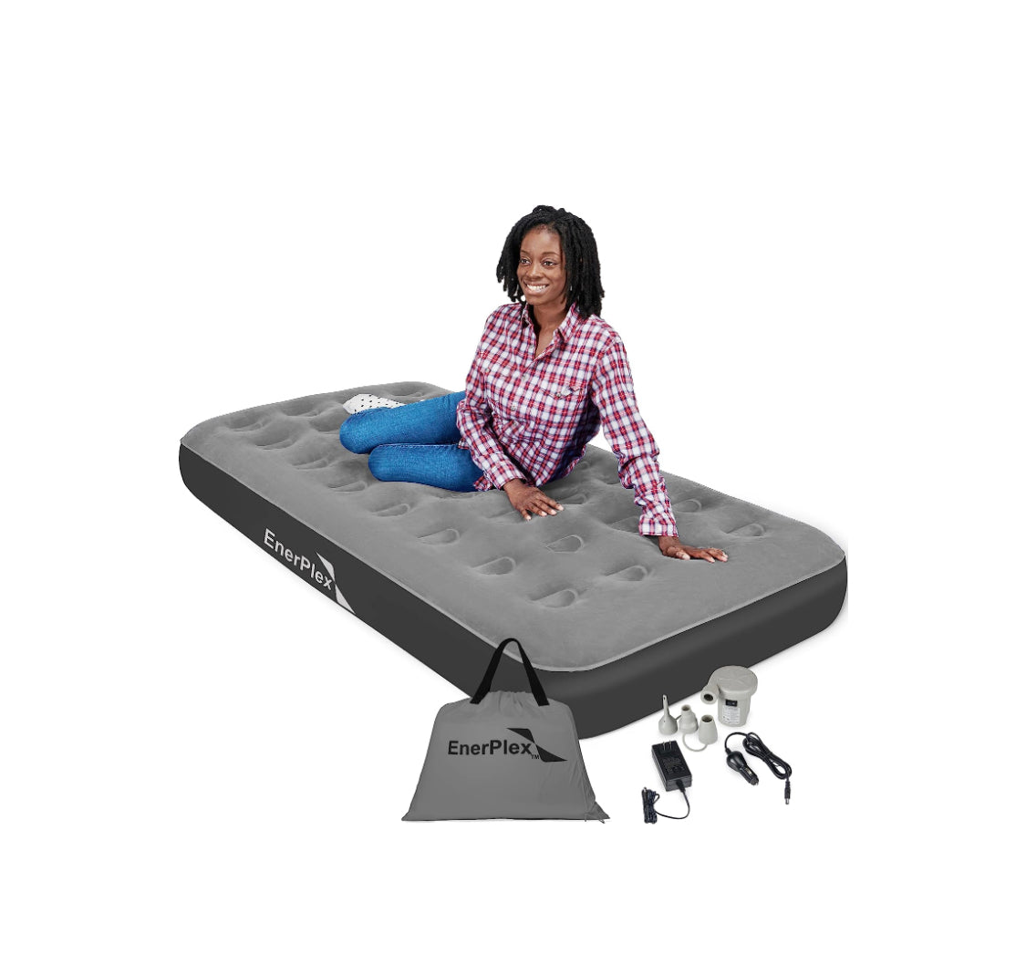 OUTDOORS - Air Mattress with Built-in Pump